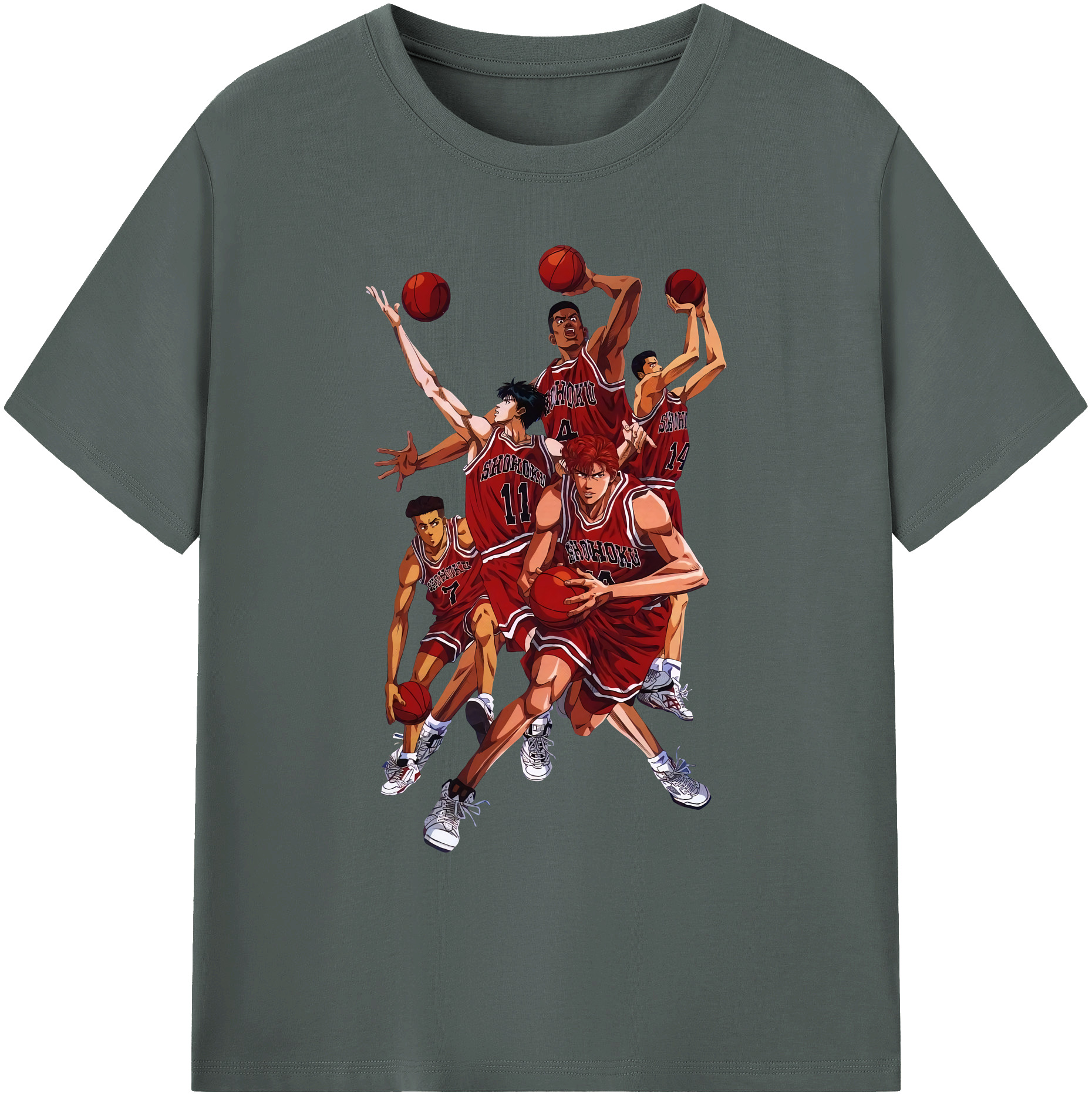 （画像用） SLAM DUNK／スラムダンク 綿100％ メンズ半袖Tシャツ｜肌触りやわらか＆通気性